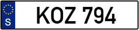Trailer License Plate